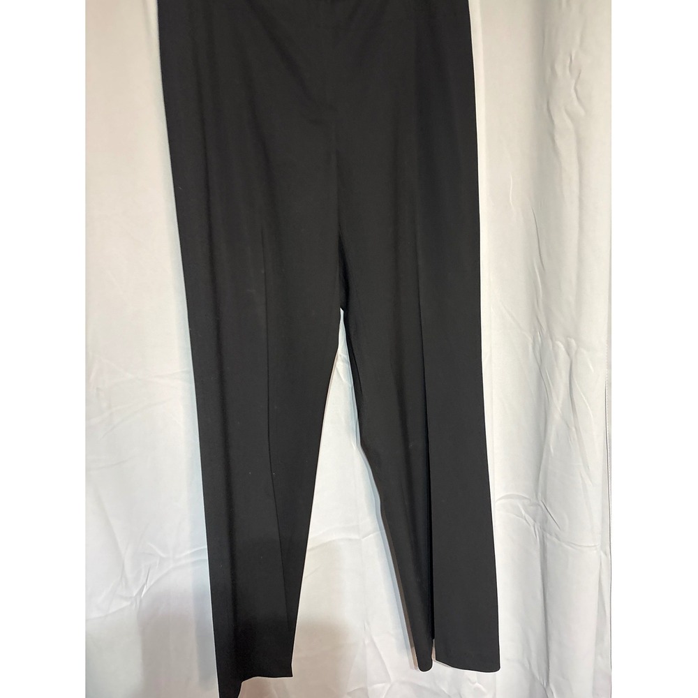 Lafayette 148 New York Pants Womens 10 Wool Black Straight Leg Dress Business